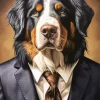 Mr Bernese Mountain Dog Diamond Painting