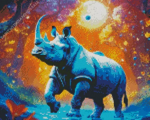 Mythical Rhino Diamond Painting