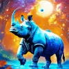 Mythical Rhino Diamond Painting