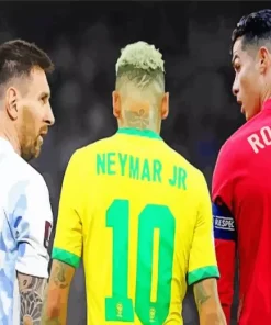 Neymar And Ronaldo And Messi Diamond Painting