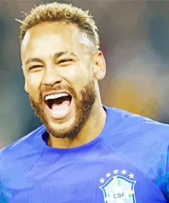 Neymar Laughing Diamond Painting