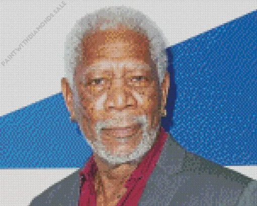 Old Morgan Freeman Diamond Painting