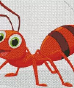 Orange Ant Diamond Painting