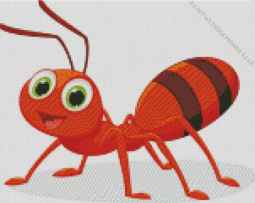 Orange Ant Diamond Painting