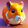 Orange Hamster Diamond Painting