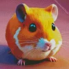 Orange Hamster Diamond Painting