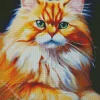 Orange Himalayan Cat Diamond Painting