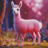 Pink Alpaca Diamond Painting