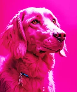 Pink English Cocker Spaniel Diamond Painting