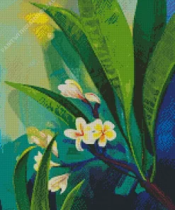 Plumeria Frangipani Diamond Painting