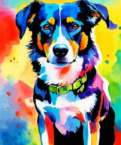 Pop Art Australian Shepherd Diamond Painting