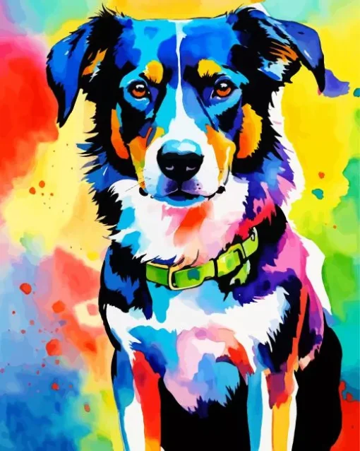 Pop Art Australian Shepherd Diamond Painting