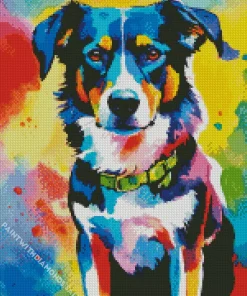 Pop Art Australian Shepherd Diamond Painting