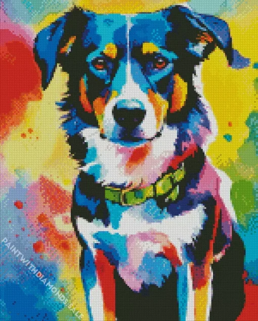 Pop Art Australian Shepherd Diamond Painting