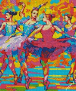 Pop Art Ballet Girls Diamond Painting