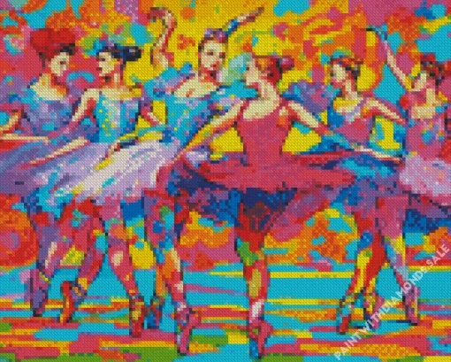 Pop Art Ballet Girls Diamond Painting