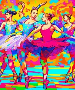 Pop Art Ballet Girls Diamond Painting