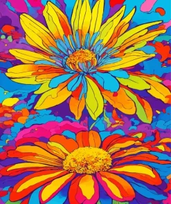 Pop Art Gazania Diamond Painting