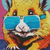 Pop Art Hamster Diamond Painting