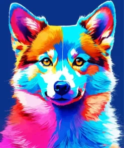 Pop Art Husky Diamond Painting