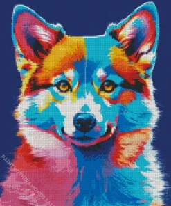 Pop Art Husky Diamond Painting