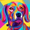 Pop Art Vizsla Diamond Painting