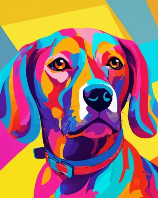 Pop Art Vizsla Diamond Painting