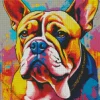 Pop Art Bulldog Diamond Painting