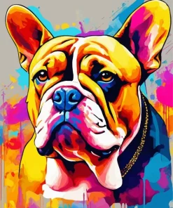 Pop Art Bulldog Diamond Painting