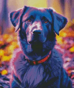 Purple Labrador Retriever Diamond Painting