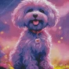 Purple Maltese Diamond Painting