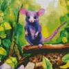 Purple Opossum Diamond Painting