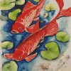 Red Koi Fish Diamond Painting