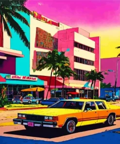 Retro Miami Diamond Painting