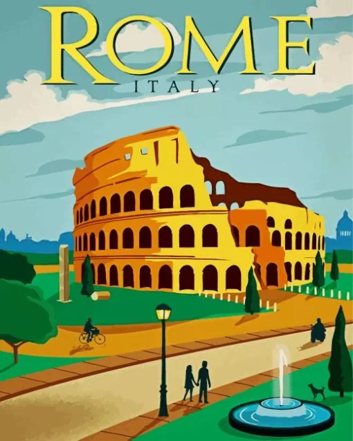 Rome Poster Diamond Painting