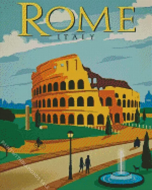 Rome Poster Diamond Painting