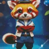 Sailor Red Panda Diamond Painting