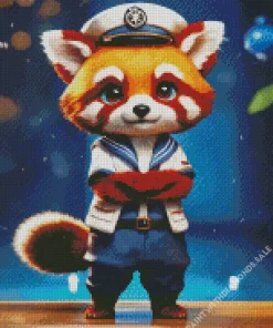 Sailor Red Panda Diamond Painting