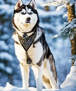 Siberian Husky Dog Diamond Painting