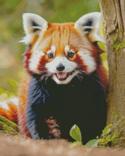 Small Red Panda Diamond Painting