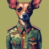 Soldier Miniature Pinscher Diamond Painting