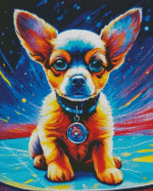 Space Chihuahua Dog Diamond Painting