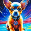 Space Chihuahua Dog Diamond Painting