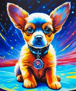 Space Chihuahua Dog Diamond Painting