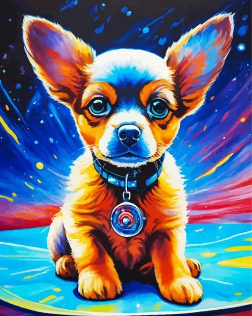 Space Chihuahua Dog Diamond Painting