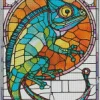 Stained Glass Chameleon Diamond Painting