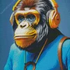 Stylish Dj Monkey Diamond Painting