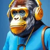 Stylish Dj Monkey Diamond Painting