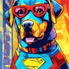 Superhero Rottweiler Diamond Painting