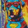 Superhero Rottweiler Diamond Painting